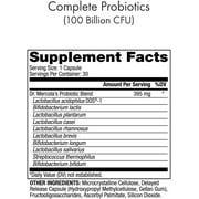 Dr. Mercola Complete Probiotics, 30 Servings (30 Capsules), 100 Billion CFU, Dietary Supplement, Digestive & Immune Support, Non-GMO
