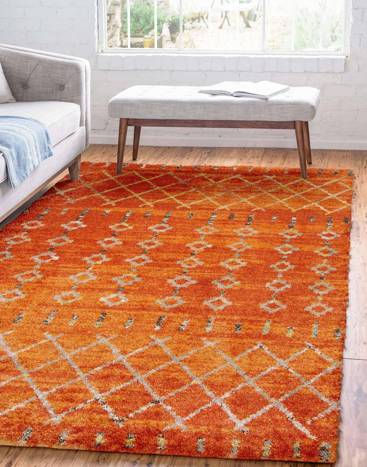 ECARPET Modern Area Rug for Living Room, Dining Room and Bedroom Terra Collection