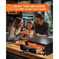 thumbnail image 2 of PYY Electric Pizza Oven Indoor Countertop Pizza Oven Commercial Pizza Maker Machine for Home with Timer Stainless Steel Pizza Cooker, 2 of 9