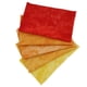 thumbnail image 2 of Paquete de 5 telas de popelina de algodón con efecto tie-dye, 50 x 45 cm (20 x 18 pulgadas) Amarillo rojo, 2 of 9