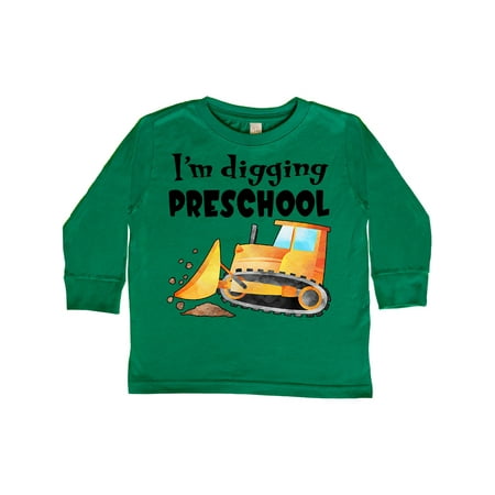 

Inktastic I m Digging Preschool Construction Gift Toddler Boy or Toddler Girl Long Sleeve T-Shirt
