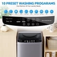 thumbnail image 4 of Portable Washing Machine, 1.06 cu.ft Compact Automatic Washer and Dryer with LED Display,10 washing modes for Apartment, RV, Dorm, Home, Grey, 4 of 4