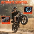 thumbnail image 2 of Electric Bike for Adults, 750W Peak 1500W Motor, 20"x4" Fat Tire E Bicycle, Mechanical Disc Brakes, E Mountain Bike, 48V/15AH UL2849, App Control, 2 of 8