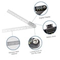 thumbnail image 3 of Multifunctional Digital LCD Display Angle Ruler 360° Stainless Steel Electronic Goniometer Protractor Measuring Tool with Hold and Zeroing Function, 3 of 7