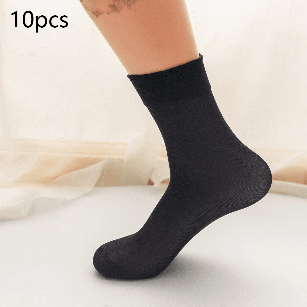 Chaussettes Homme Chaussettes Classiques en nylon Solides Haut de Gamme Walmart