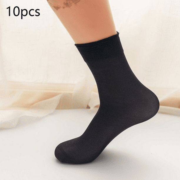 Chaussettes Homme Chaussettes Classiques en nylon Solides Haut de Gamme Walmart
