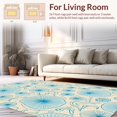 thumbnail image 2 of ODIKA 8'x10' Machine Washable Non-Slip Area Rug, Tidepool Treasure Motif With Shells And Starbursts High Traffic Rug, Beige, 306198, 2 of 7