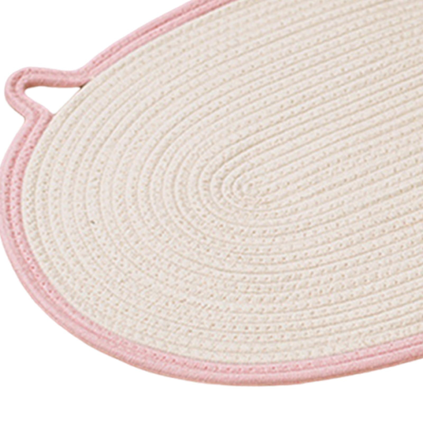 TOOYFUL Cat Scratch Mat Cat Scratching Board Grinding Claws Furniture Sofa Protector Cat Scratch Pad for Indoor Cats Couch Floor Home Pink S