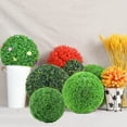 thumbnail image 3 of Mdesiwst Artificial Plant Uv-resistant Plant Topiary Ball Decoration Faux Ball for Outdoor Backyard Porch for Office, 3 of 9