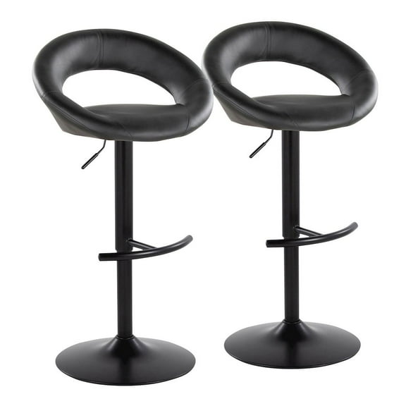 LumiSource Posh Adjustable Barstool - Set of 2