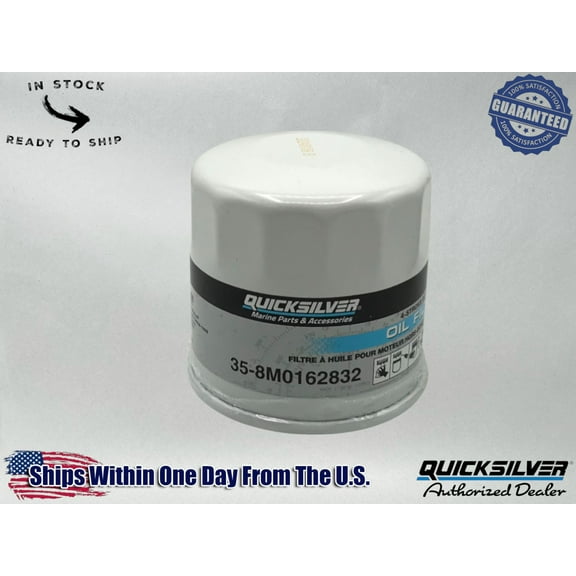 Quicksilver Genuine OEM Authentic Oil Filter 35-8M0162832