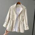 thumbnail image 3 of Cortavientos para mujer, chaqueta rosa a la moda con cuello levantado, estilo coreano, salvaje, holgado, para estudiante, abrigo cortavientos con forro 96, otoño 2024, 3 of 5