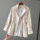 thumbnail image 3 of Cortavientos para mujer, chaqueta rosa a la moda con cuello levantado, estilo coreano, salvaje, holgado, para estudiante, abrigo cortavientos con forro 96, otoño 2024, 3 of 5