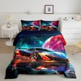 thumbnail image 2 of Castle Fairy Racing Car Twin Comforter Sets for Female Men,Speed Race Car Bedding Set, 2 of 8