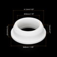 thumbnail image 2 of T Type Rubber Grommet Mount Dia 41.3mm ID 30mm Seal Protection Flexible Hole Plugs for Cable Pipe White, 2 of 5
