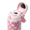 thumbnail image 3 of TAL 24oz Stainless Steel 2-in-1 Straw and Chug Water Bottle with Push Lid, Candy Hearts, 3 of 7