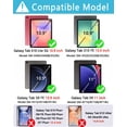 thumbnail image 2 of Magnetic Keyboard Mouse Combo Case with RGB Backlight Keypad & Pen Slot for Samsung Tab S9 11", S9 FE 10.9", S10 Lite, S10 FE 5G,Purple, 2 of 9