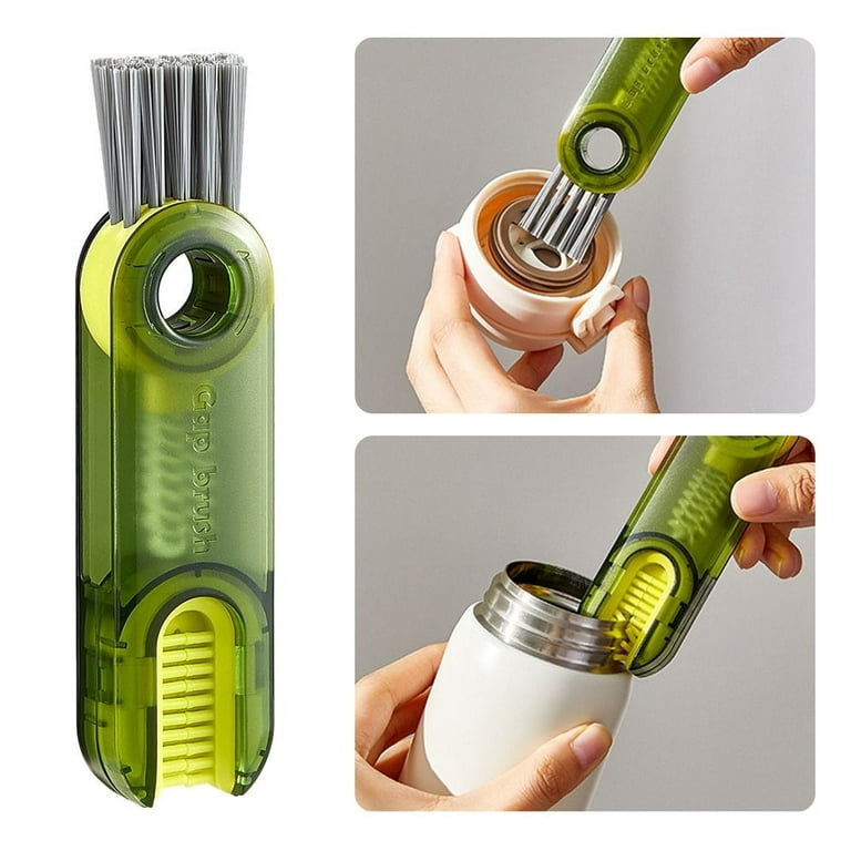  3 in 1 Multifunctional Cleaning Brush,Tiny Bottle Cup Lid  Detail Brush,Silicone Bottle Brush,Water Bottle Brush,Bottle Cleaner Brush,Crevice  Cleaner Tools,Brushes for Nursing Bottle Cups Cover(3PCS) : Health &  Household
