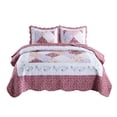 thumbnail image 1 of MarCielo 3 Piece Printed Quilt Set, Lightweight Bedspread Set, Queen, 1 of 9