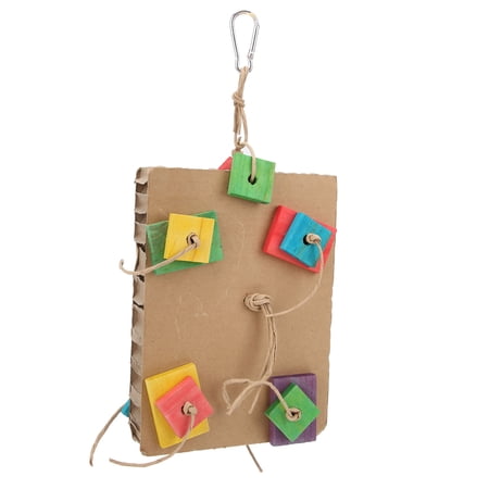 Cardboard Chew Toy, Safe And Non- Hanging Bird Chew Toys Easy Bright ...