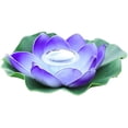 thumbnail image 1 of Lámpara flotante para piscina, luces solares de loto, impermeable, LED, linterna de jardín de flores, lámpara solar, flor de loto, lámpara flotante solar para jardín al aire libre, linterna púrpura, 1 of 5