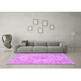 thumbnail image 3 of Ahgly Company Indoor Round Abstract Purple Modern Area Rugs, 4' Round, 3 of 4