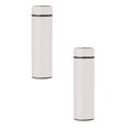 thumbnail image 1 of Oleegame 2PC Glass Bottle Stainless Steel Vacuum Flask Smart Kettle LCD Screen Display Temperature White, 1 of 9