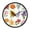 A Simple Design And Flat Colors, variant on Indoor 12' Voice-Activated Luminous Decoration Wall Clock With LED Night Light A Simple Design and Flat Colors