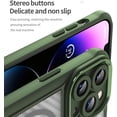thumbnail image 5 of Case for iPhone 13 Pro,Full-Body Rugged Carbon Fibre Protective Clear Back Hybrid Magnetic with Wireless Charge Shockproof Protector Phone Case for iPhone 13 Pro,6.1 inch 2021 (Green), 5 of 17