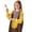 Coffee, variant on OOOUM Toddler Kids Long Sleeve Painting Apron Relaxed Fit Crewneck Front Pocket Printed Artist Smock Modest Fashionable Drawing Cover Up Red 2-4 Years