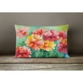 thumbnail image 2 of Carolines Treasures DAC1697PW1216 16 x 12 in. Unisex Ohio Scarlet Carnations in Watercolor Fabric Decorative Pillow, 2 of 4