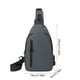 thumbnail image 3 of Bolsa bandolera para hombres y mujeres – Almacenamiento en múltiples compartimentos, poliuretano resistente al desgaste, correa ajustable en la cintura, cremallera segura, negro/azul/gris, 29x18x6cm, 3 of 6