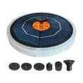 thumbnail image 2 of Honmine Solar Powered Spout Outdoor Courtyard, Fountain with 7 Color LED Light, 5 Nozzles and 1 Adapter for Swimming Pool, Bathroom, and Garden, 2 of 6