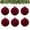 Dark Red-8cm, variant on Bright Red Flocked Ball Christmas Ornaments,6 PCS Tree Ball Ornaments for Party Christmas Tree Decor Baby Shower First Xmas Decorations