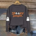 thumbnail image 4 of Kukoosong Women's Halloween Sweatshirts Oversized Loose Crewneck Pullover Sweater, 4 of 6