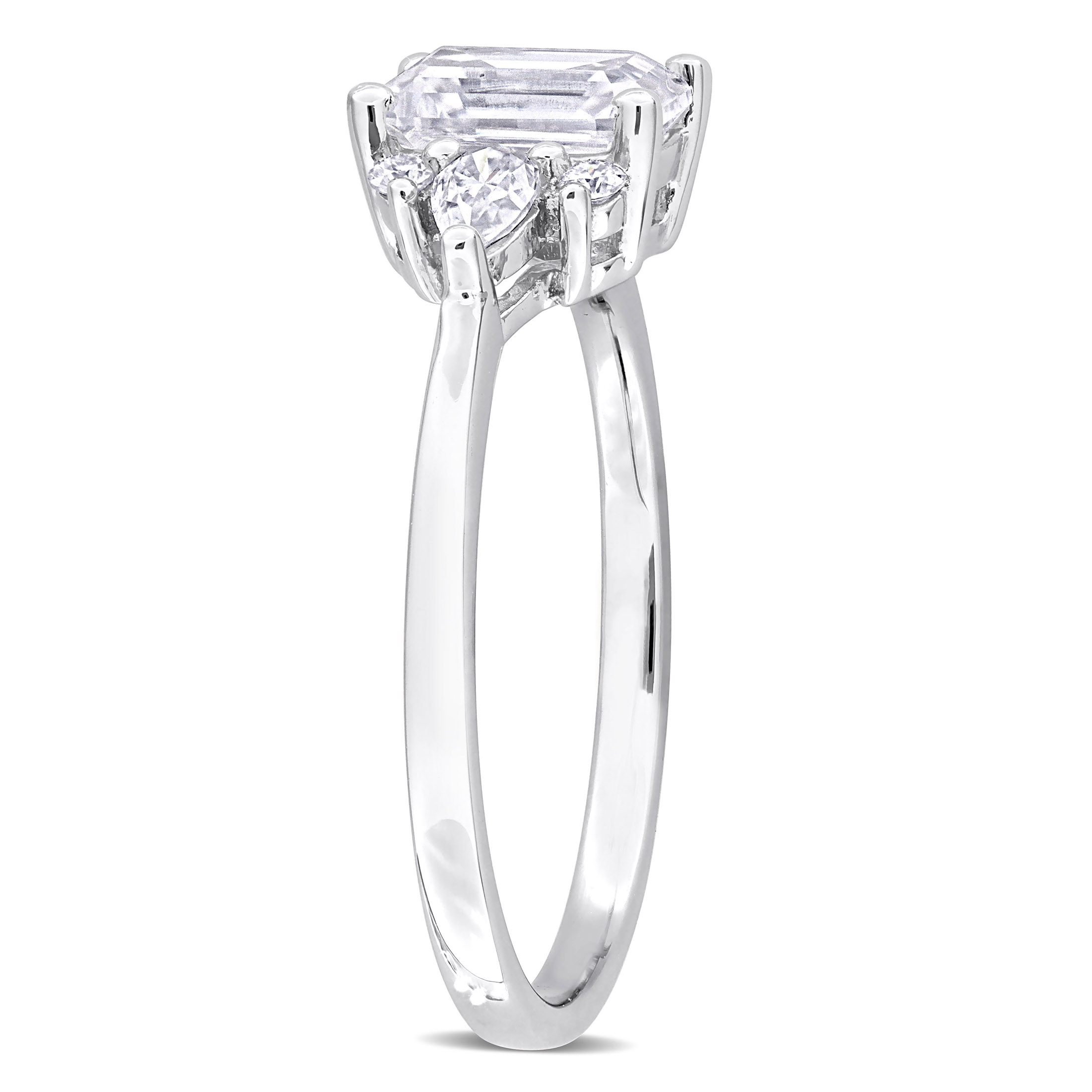 Everly Women's Created Moissanite Sterling Silver Ring