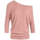 thumbnail image 1 of Jersey Simlu para mujer, jersey con hombros descubiertos, color coral, talla L, 1 of 6