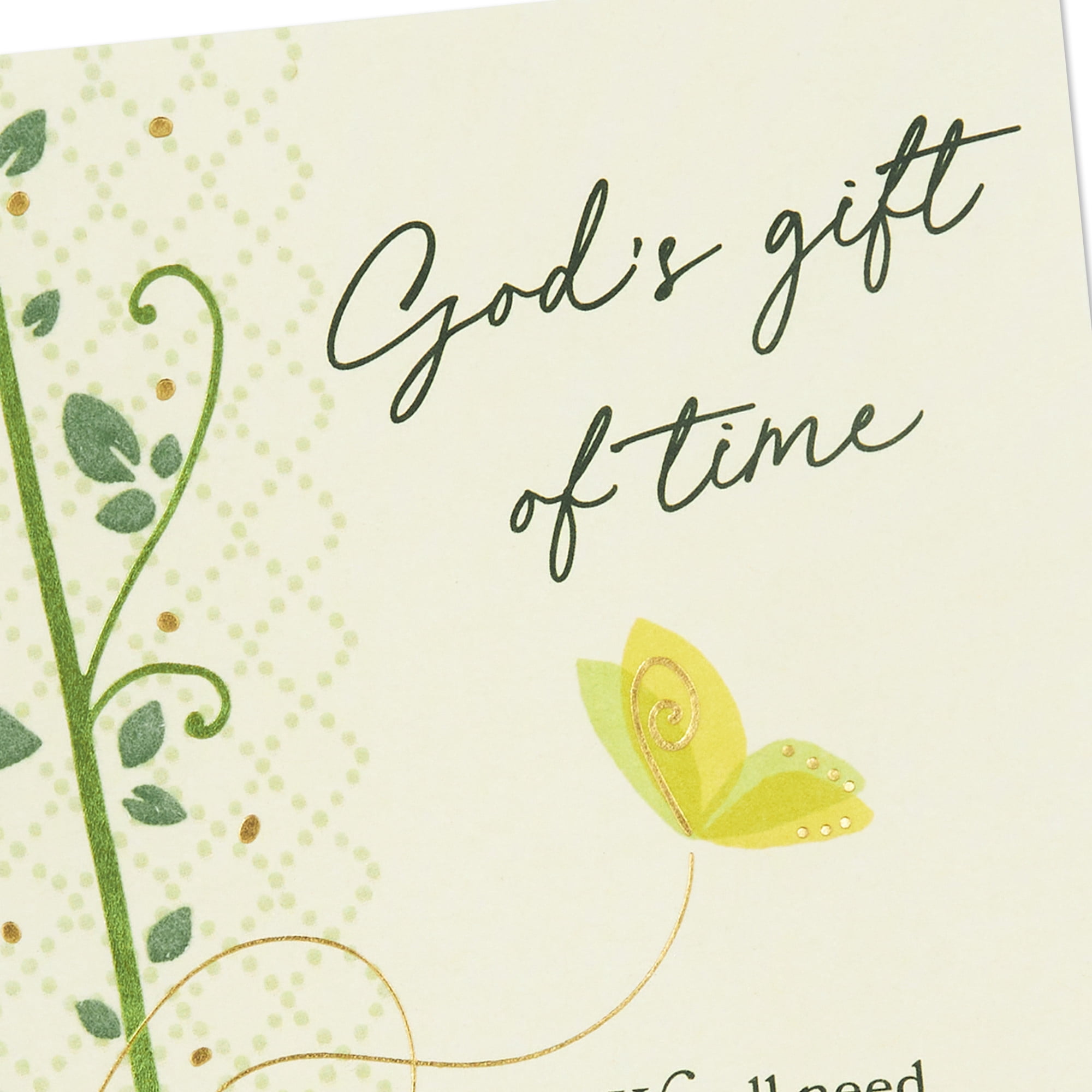 DaySpring Religious Sympathy Card (God's Gift of Time)