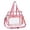 Pink, variant on Clear Bag for Stadium Events, 12x6x12 inches Tote Bag with Detachable Reinforced Strap for Sports Concert and Work(Black)