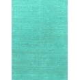 thumbnail image 1 of Ahgly Company Machine Washable Indoor Rectangle Solid Turquoise Blue Modern Area Rugs, 8' x 12', 1 of 4