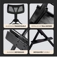 thumbnail image 3 of Seraphiel Silla de Director Plegable Profesional con Reposacabezas Extraíble y Reposapiés, para Maquillaje, Tocador, Camping e Interior Exterior, 3 of 9