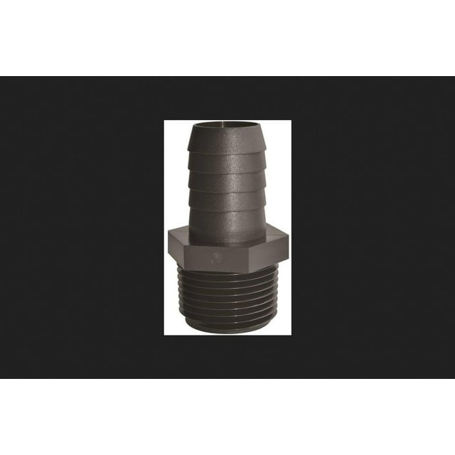 Adaptador de polietileno roscado de polipropileno Greenleaf 1/4 x 1/2 pulgadas