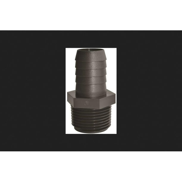Adaptador de polietileno roscado de polipropileno Greenleaf 1/4 x 1/2 pulgadas