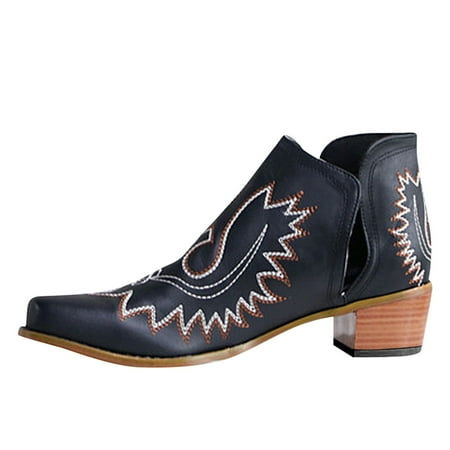 

TALKVE Boots For Women Ankle Boots High Heels Shoes