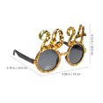 thumbnail image 4 of FESTFENDS Novel Design New Year Glasses Golden AC Photo Props 1Pcs Back to School, 4 of 8