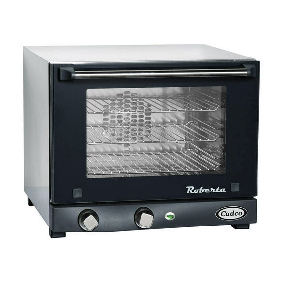 BroilKing POV-003 Compact Quarter Size Convection Oven w/ Sheet Pan, Black