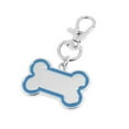 thumbnail image 2 of Zeus Mode Forme d'Os Téléphone Blanc Nom ID Animal Tag Gravé Chien Chat Collier Pendentif, 2 of 7