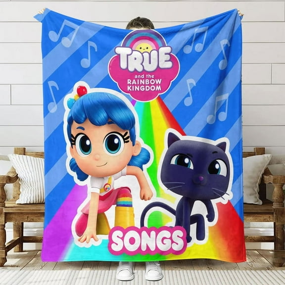 True and the Rainbow Kingdom Throw Blanket Gifts for Fans Lover Girls Boys Women Present Hoodie Him Bed 60"x80"