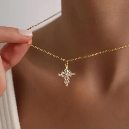 2Ct Baguette Cut Simulated Diamond Women's Fancy Pendant 14K Yellow Gold Plated