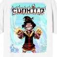 thumbnail image 4 of Gunhild With Fire Hands Adult White Short Sleeve Tee-XXL, 4 of 5